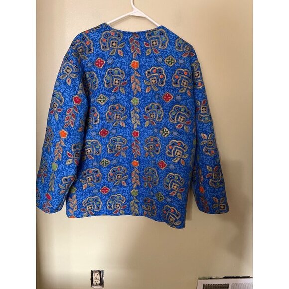 Quilted Chore Jaket Smithsonian Institution Barn Hand Made Pockets - Picture 7 of 12